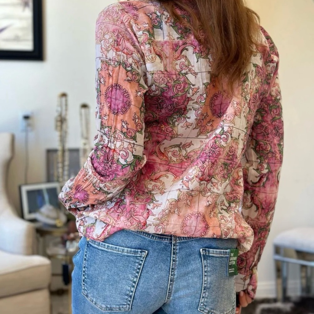 NWT The Nu Vintage Blouse Medium - Picture 4 of 7